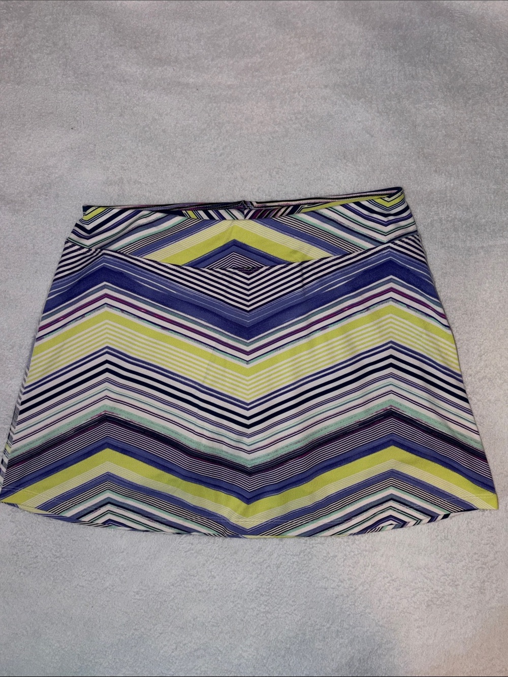Title Nine Striped Chevron Print Skort, sz L